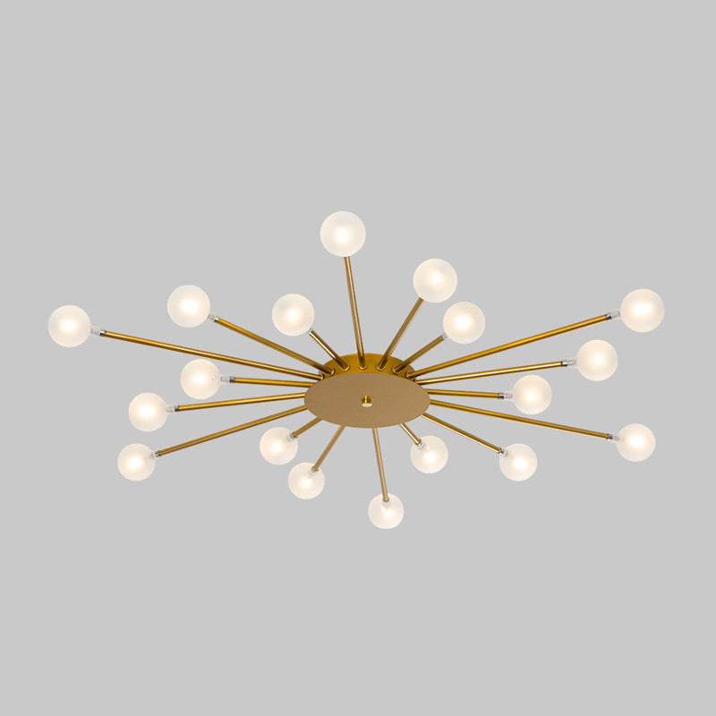 Radial Bedroom Flush Mount Fixture Metal LED Minimalistic Close to Ceiling Light Clearhalo 'Ceiling Lights' 'Close To Ceiling Lights' 'Close to ceiling' 'Flush mount' Lighting' 2039289