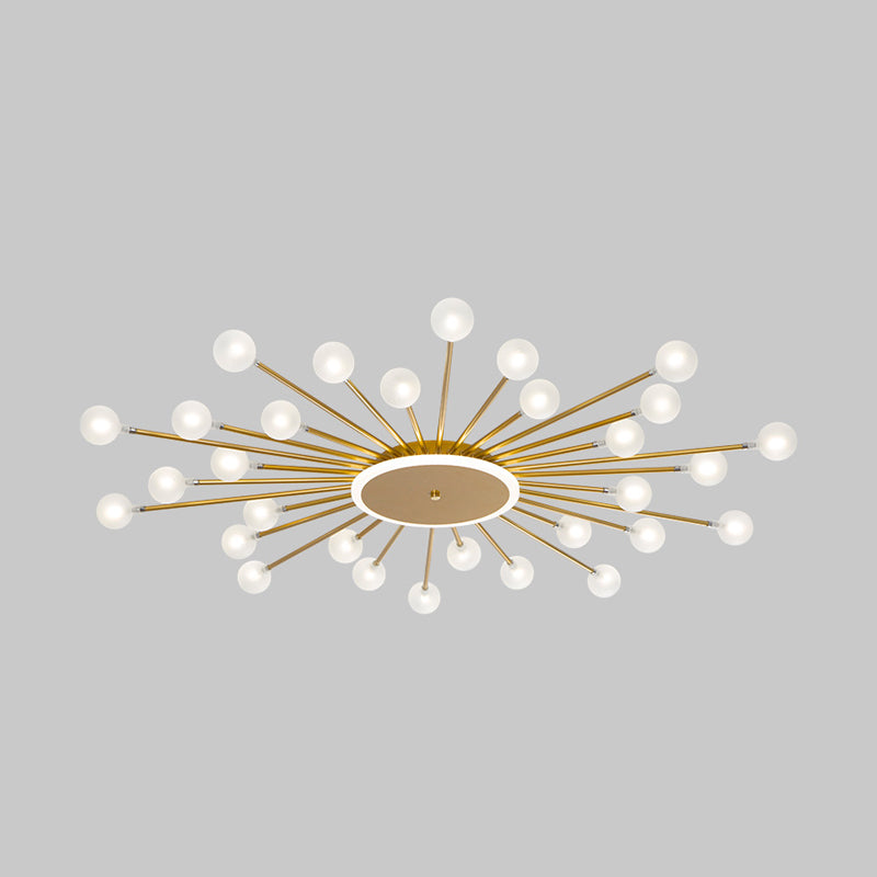 Radial Bedroom Flush Mount Fixture Metal LED Minimalistic Close to Ceiling Light Clearhalo 'Ceiling Lights' 'Close To Ceiling Lights' 'Close to ceiling' 'Flush mount' Lighting' 2039292