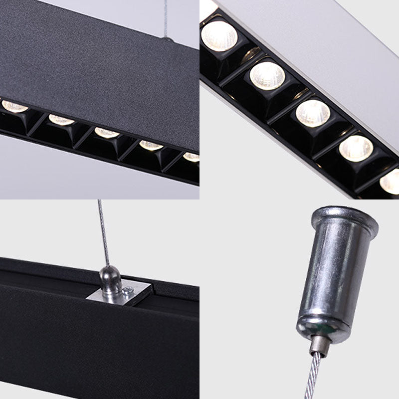 Bar Shaped Acrylic Hanging Light Kit Minimalism LED Suspension Pendant Light for Office Clearhalo 'Ceiling Lights' 'Modern Pendants' 'Modern' 'Pendant Lights' 'Pendants' Lighting' 2044252