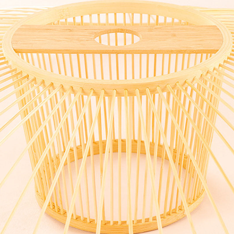 Twist Bamboo Suspension Lamp Contemporary Single-Bulb Wood Hanging Pendant Light Clearhalo 'Ceiling Lights' 'Modern Pendants' 'Modern' 'Pendant Lights' 'Pendants' Lighting' 2044334
