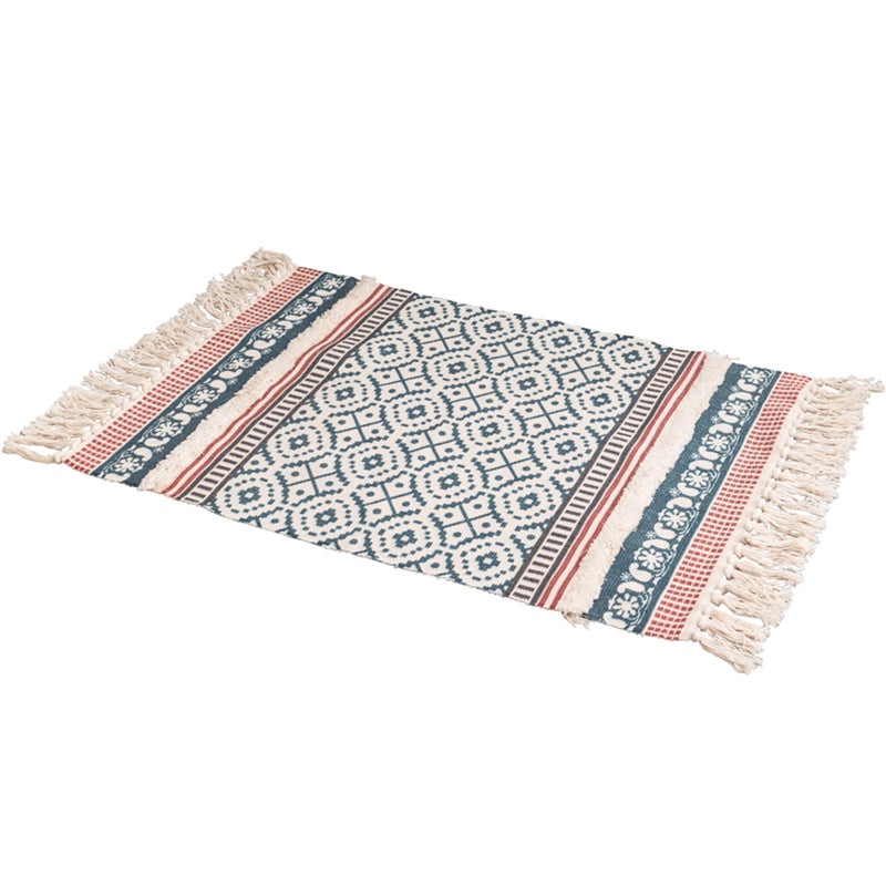 Bohemian Circles Indoor Rug Multi-Color Cotton Carpet Pet Friendly Rug for Living Room Clearhalo 'Area Rug' 'Bohemian' 'Rugs' Rug' 2047055