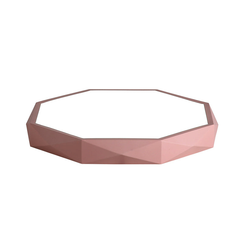 Acrylic Octagon Shape Ceiling Lamp Macaron Loft LED Flush Mount Light for Kitchen Clearhalo 'Ceiling Lights' 'Close To Ceiling Lights' 'Close to ceiling' 'Flush mount' Lighting' 205019