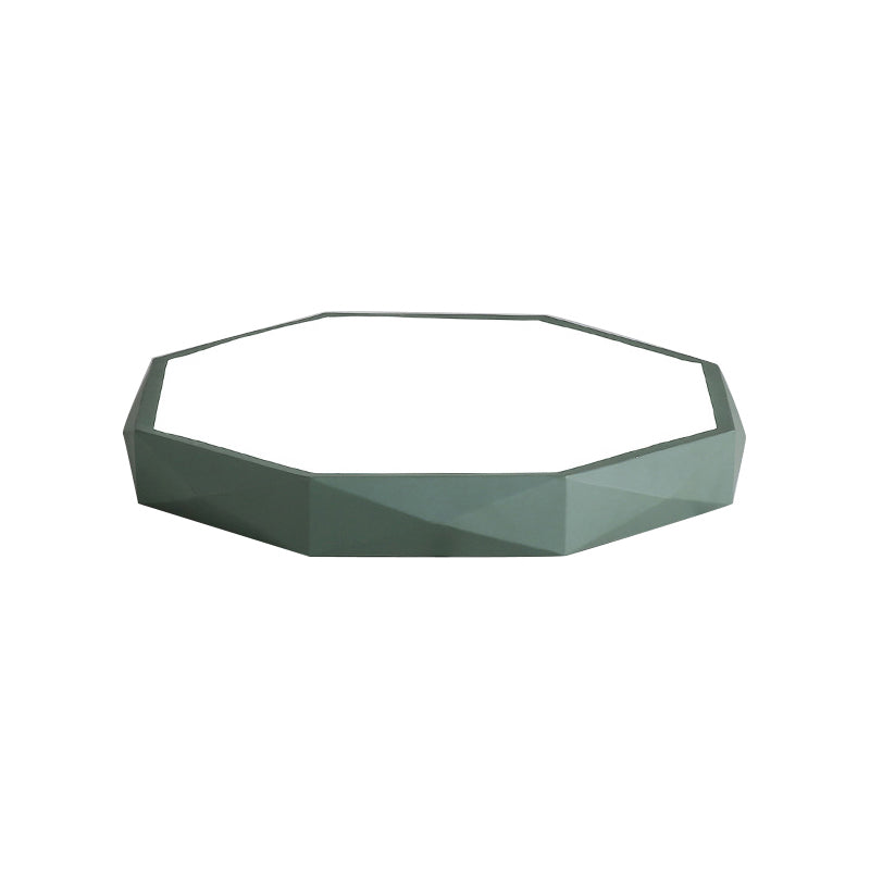 Acrylic Octagon Shape Ceiling Lamp Macaron Loft LED Flush Mount Light for Kitchen Clearhalo 'Ceiling Lights' 'Close To Ceiling Lights' 'Close to ceiling' 'Flush mount' Lighting' 205030