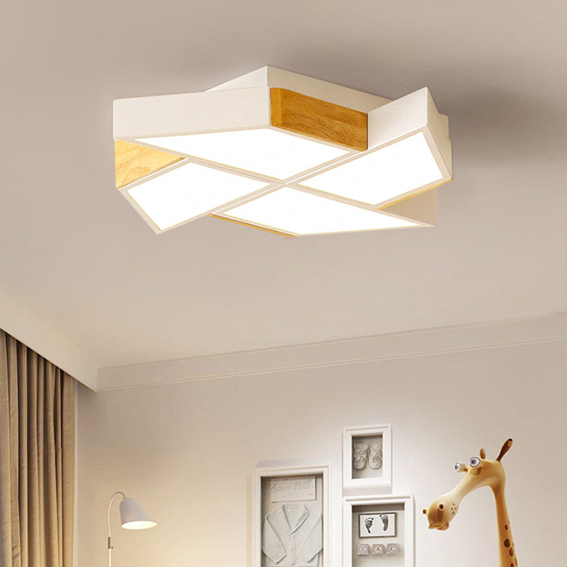 Child Bedroom Toy Windmill Ceiling Mount Light Acrylic Nordic Style Ceiling Lamp Clearhalo 'Ceiling Lights' 'Close To Ceiling Lights' 'Close to ceiling' 'Flush mount' Lighting' 205366