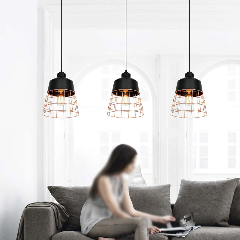 Geometric Shaped Metal Hanging Light Nordic Style Restaurant Pendant Light Fixture Clearhalo 'Art Deco Pendants' 'Black' 'Cast Iron' 'Ceiling Lights' 'Ceramic' 'Crystal' 'Industrial Pendants' 'Industrial' 'Metal' 'Middle Century Pendants' 'Pendant Lights' 'Pendants' 'Rustic Pendants' 'Tiffany' Lighting' 2057512
