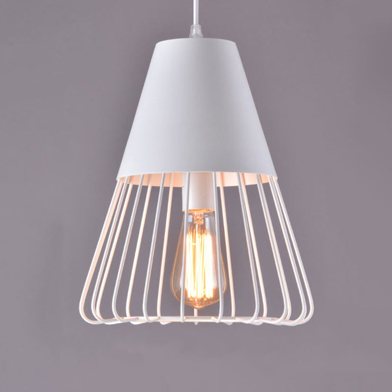 Geometric Shaped Metal Hanging Light Nordic Style Restaurant Pendant Light Fixture White B Clearhalo 'Art Deco Pendants' 'Black' 'Cast Iron' 'Ceiling Lights' 'Ceramic' 'Crystal' 'Industrial Pendants' 'Industrial' 'Metal' 'Middle Century Pendants' 'Pendant Lights' 'Pendants' 'Rustic Pendants' 'Tiffany' Lighting' 2057522