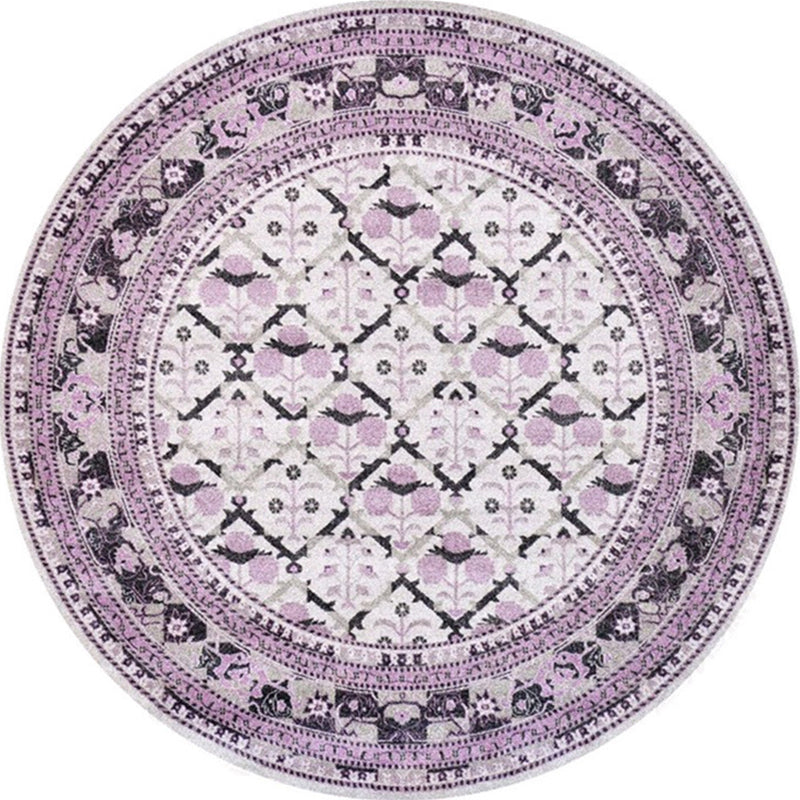 Ethnic Multi Color Floral Rug Synthetics Persian Carpet Anti-Slip Backing Pet Friendly Machine Washable Rug for Great Room Clearhalo 'Area Rug' 'Moroccan' 'Rugs' Rug' 2058496