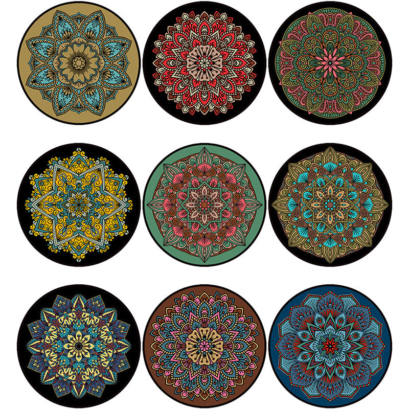 Glamorous Layered Flower Pattern Rug Multi-Colored Moroccan Rug Polypropylene Stain Resistant Anti-Slip Backing Machine Washable Carpet for Home Clearhalo 'Area Rug' 'Moroccan' 'Rugs' Rug' 2058676