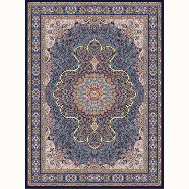 Aesthetic Moroccan Rug Multi Colored Flower Rug Pet Friendly Anti-Slip Backing Machine Washable Carpet for Guest Room Light Purple Clearhalo 'Area Rug' 'Moroccan' 'Rugs' Rug' 2070152