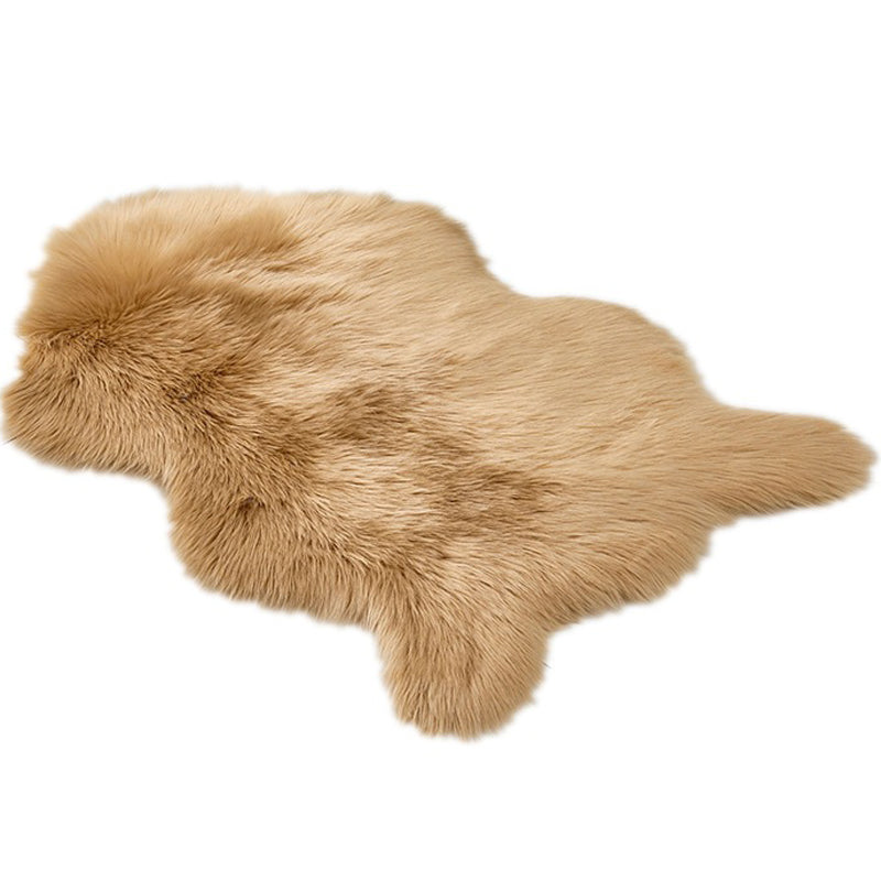 Multicolor Solid Foot Rug Artificial Wool Comfort Rug Pet Friendly Anti-Slip Backing Stain Resistant Carpet for Bedroom Clearhalo 'Area Rug' 'Casual' 'Rugs' Rug' 2070364