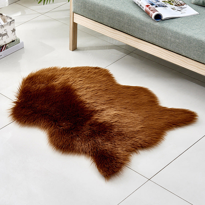 Multicolor Solid Foot Rug Artificial Wool Comfort Rug Pet Friendly Anti-Slip Backing Stain Resistant Carpet for Bedroom Coffee Clearhalo 'Area Rug' 'Casual' 'Rugs' Rug' 2070367
