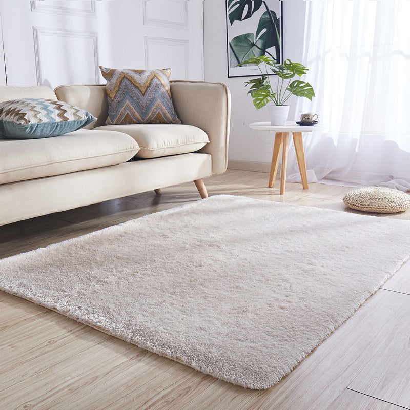 Beautiful Multicolor Faux Wool Relaxation Rug Solid Color Stain Resistant Rug Washable Non Slip Living Room Carpet Light Camel Clearhalo 'Area Rug' 'Casual' 'Rugs' Rug' 2070935