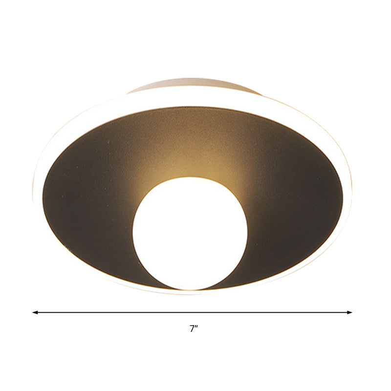 Modern Led Flush Lamp with Acrylic Shade White/Black Led Square/Rectangle Flush Mount Light in White/Warm Light Clearhalo 'Ceiling Lights' 'Close To Ceiling Lights' 'Close to ceiling' 'Flush mount' Lighting' 210414