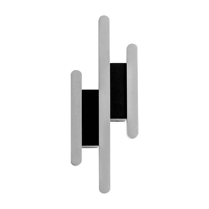 Modern Linear Wall Mounted Light Acrylic White Bedside LED Wall Sconce in Warm/White Light, 12.5"/16.5"/20.5" H Clearhalo 'Modern wall lights' 'Modern' 'Wall Lamps & Sconces' 'Wall Lights' Lighting' 210619