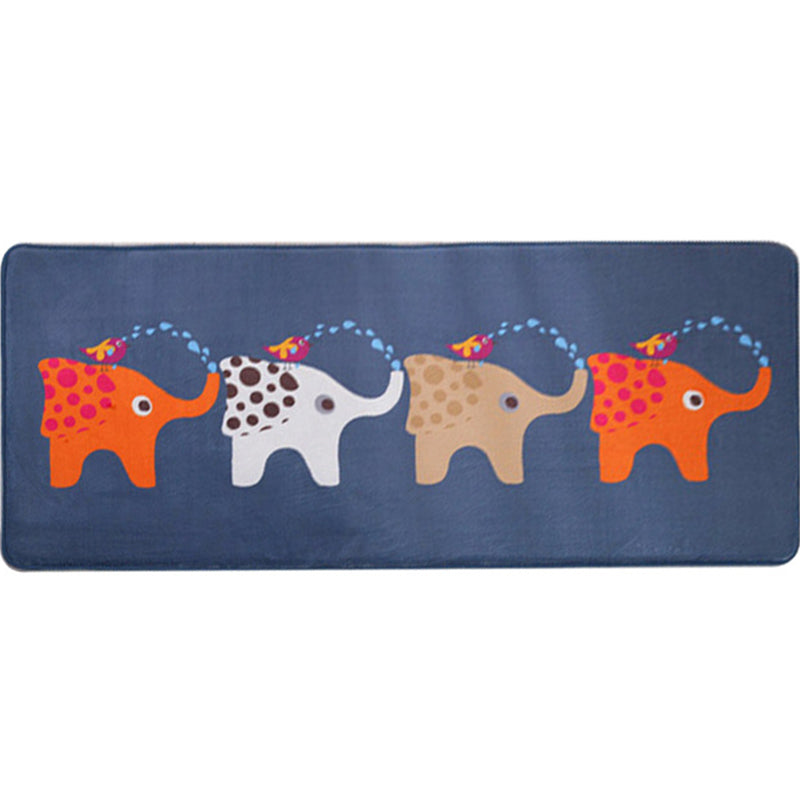 Lovely Multicolor Animal Patterned Rug Synthetics Kids Carpet Washable Stain Resistant Non-Slip Rug for Bedroom Clearhalo 'Area Rug' 'Rug' 2106373