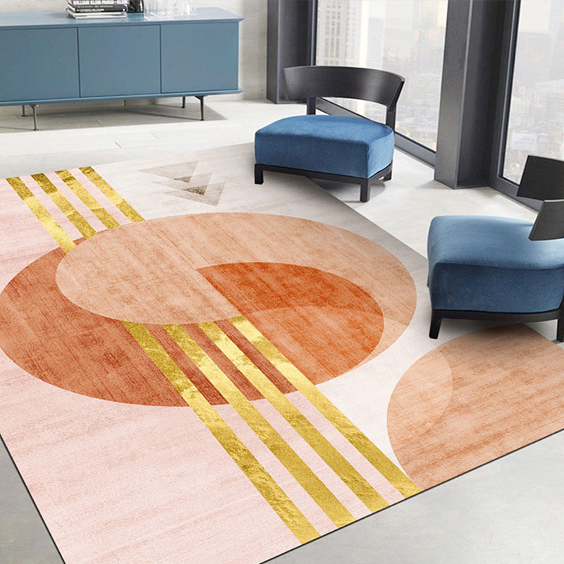 Morandi Color Living Room Rug Nordic Colorblock with Twisted Line Rug Polypropylene Non-Slip Washable Stain Resistant Rug Green Clearhalo 'Area Rug' 'Rug' 2106781