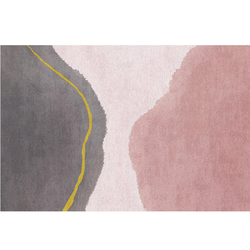 Multi-Color Abstract Pattern Rug Synthetics Postmodern Carpet Stain Resistant Washable Non-Slip Rug for Girls Bedroom Clearhalo 'Area Rug' 'Rug' 2106821