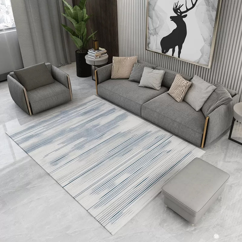 Contemporary Abstract Pattern Rug Multi Color Polypropylene Rug Anti-Slip Pet Friendly Stain Resistant Carpet for Great Room Blue Clearhalo 'Area Rug' 'Rug' 2106857