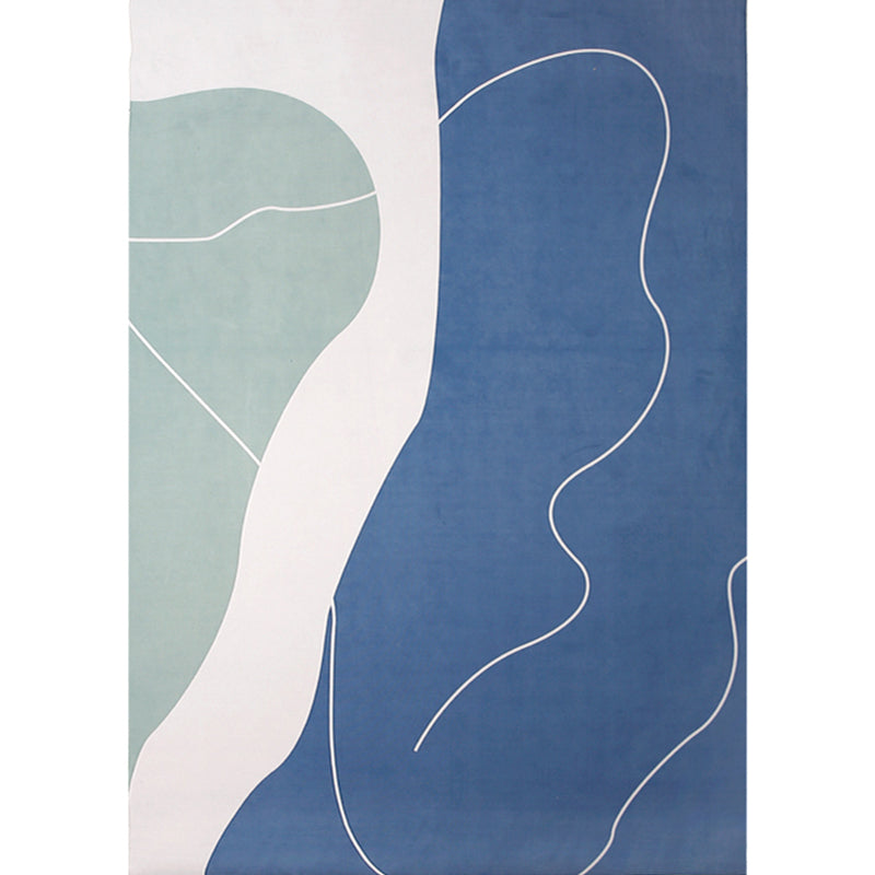 Chic Nordic Indoor Rug Multicolor Curve Line Art Geometric Rug Stain Resistant Non-Slip Machine Washable Carpet for Home Clearhalo 'Area Rug' 'Rug' 2106862