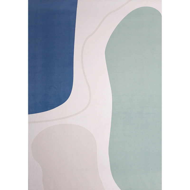 Chic Nordic Indoor Rug Multicolor Curve Line Art Geometric Rug Stain Resistant Non-Slip Machine Washable Carpet for Home Khaki Clearhalo 'Area Rug' 'Rug' 2106867