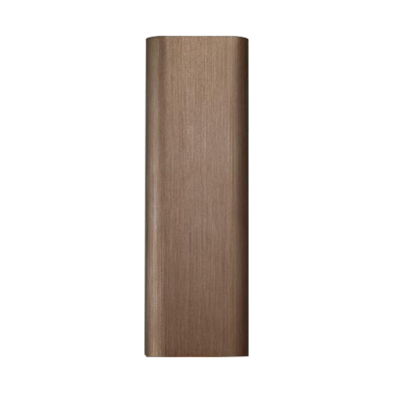 Modern Cuboid Wall Mounted Light Metal Living Room LED Up and Down Wall Sconce in Bronze/Gold/Coffee Clearhalo 'Cast Iron' 'Glass' 'Industrial' 'Modern wall lights' 'Modern' 'Tiffany' 'Traditional wall lights' 'Wall Lamps & Sconces' 'Wall Lights' Lighting' 210900