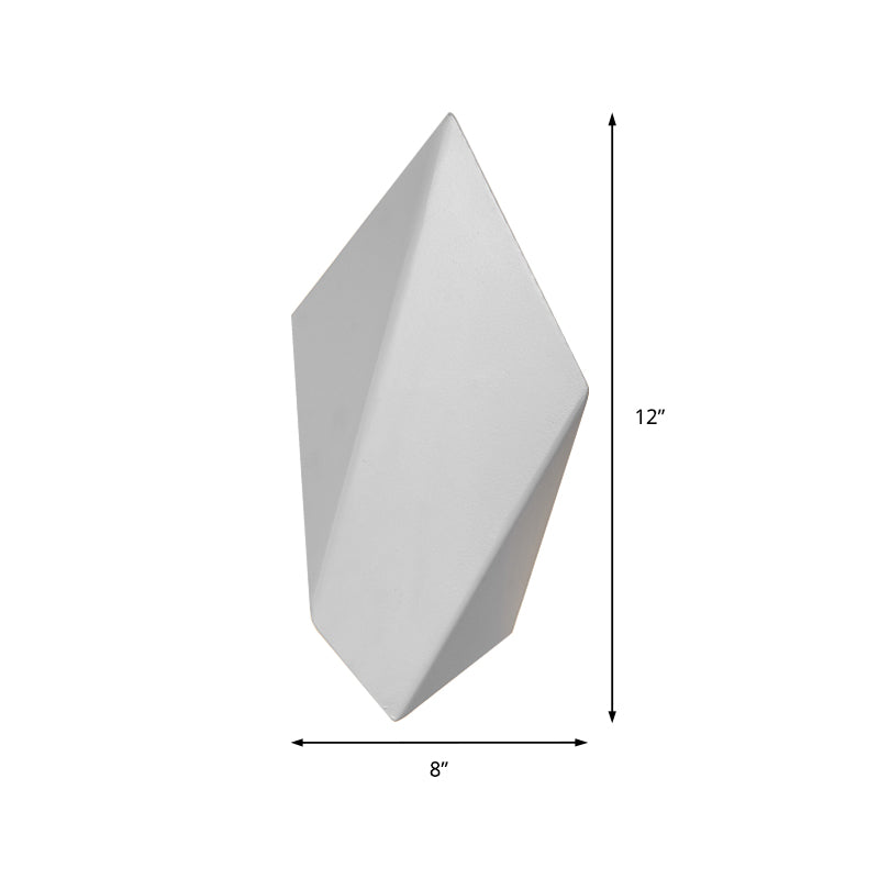 Metal Geometric Wall Mounted Light Postmodern 1 Light Black/Grey/White Sconce Light Fixture Clearhalo 'Cast Iron' 'Glass' 'Industrial' 'Modern wall lights' 'Modern' 'Tiffany' 'Traditional wall lights' 'Wall Lamps & Sconces' 'Wall Lights' Lighting' 211038