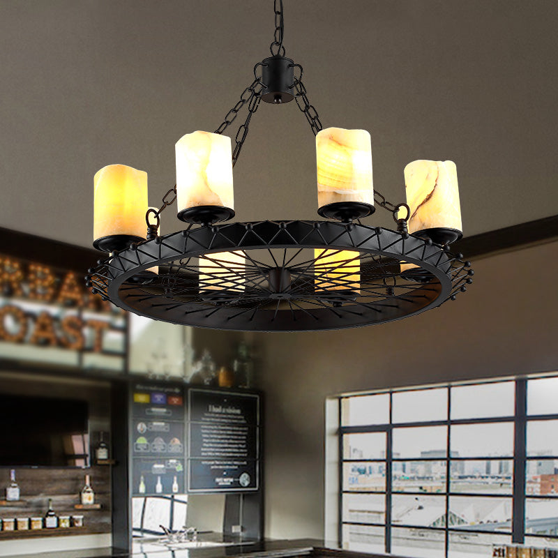 Resin Beige Pendant Lamp Cylinder 8 Lights Traditional Chandelier Light Fixture for Dining Room Beige Clearhalo 'Ceiling Lights' 'Chandeliers' Lighting' options 211558_714be5b5-bebc-49d0-8b36-c718a85de11c