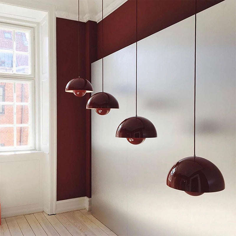 Nordic Style Bud Shaped Ceiling Light Metallic 1 Heads Dining Room Hanging Pendant Light Clearhalo 'Ceiling Lights' 'Modern Pendants' 'Modern' 'Pendant Lights' 'Pendants' Lighting' 2121148