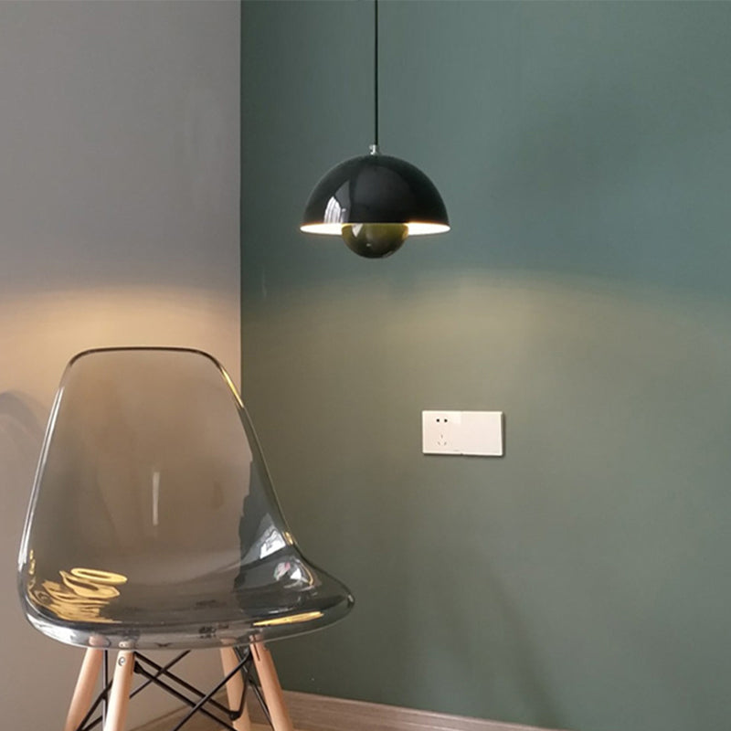 Nordic Style Bud Shaped Ceiling Light Metallic 1 Heads Dining Room Hanging Pendant Light Clearhalo 'Ceiling Lights' 'Modern Pendants' 'Modern' 'Pendant Lights' 'Pendants' Lighting' 2121150