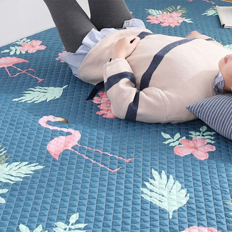 Nordic Animal Print Quilted Rug Multi-Color Cotton Carpet Pet Friendly Non-Slip Backing Stain Resistant Rug for Home Decoration Clearhalo 'Area Rug' 'Rug' 2121620