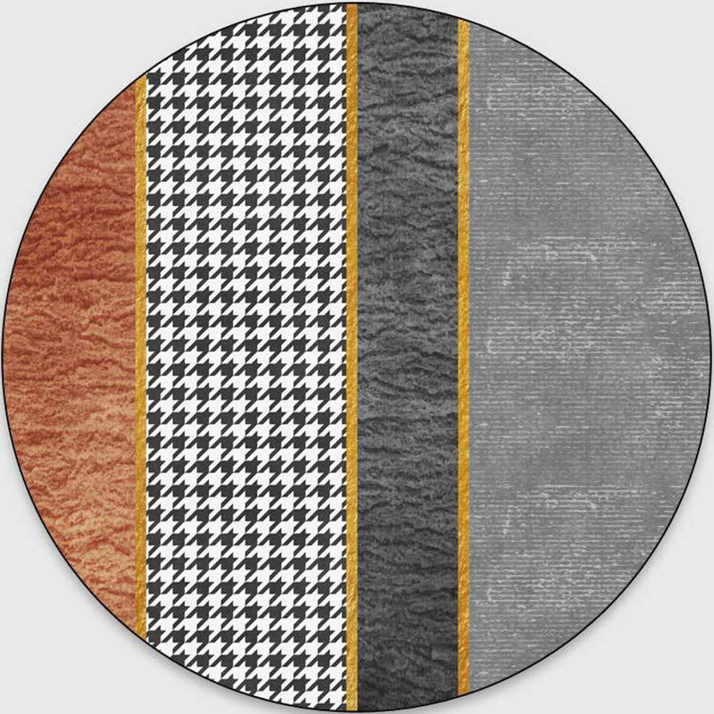 Glam Mid-Century Area Rug Multi Color Marble Look Carpet Pet Friendly Stain Resistant Non-Slip Backing Rug for Living Room Gray-Yellow Clearhalo 'Area Rug' 'Rug' 2121717