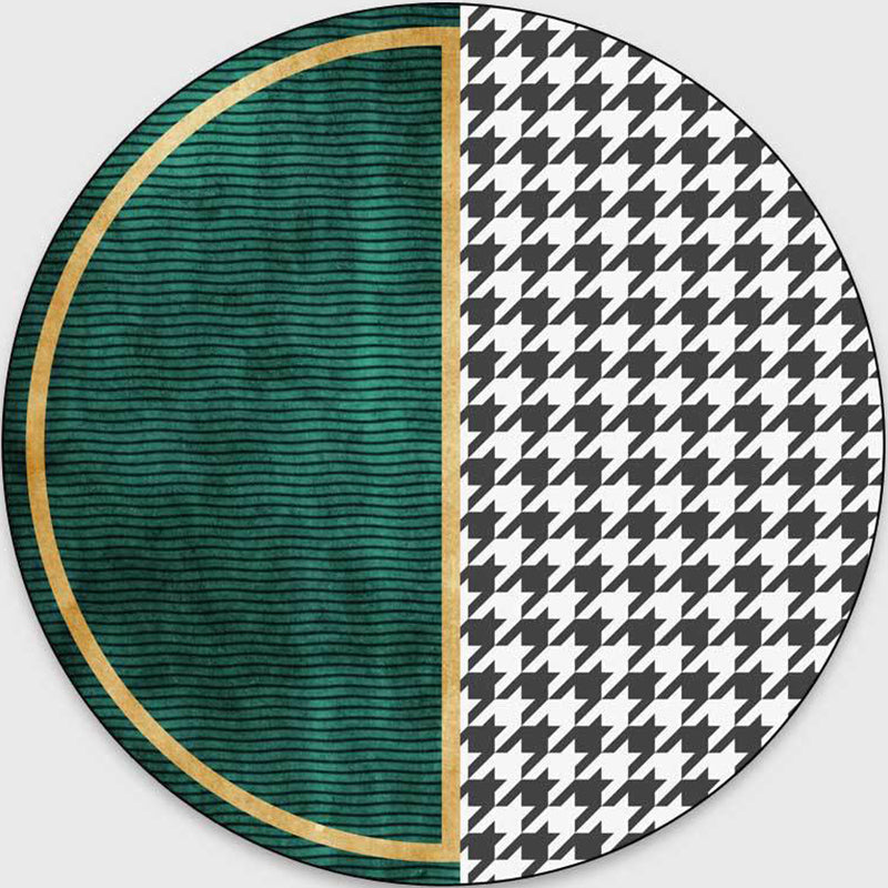 Glam Mid-Century Area Rug Multi Color Marble Look Carpet Pet Friendly Stain Resistant Non-Slip Backing Rug for Living Room Green Clearhalo 'Area Rug' 'Rug' 2121718