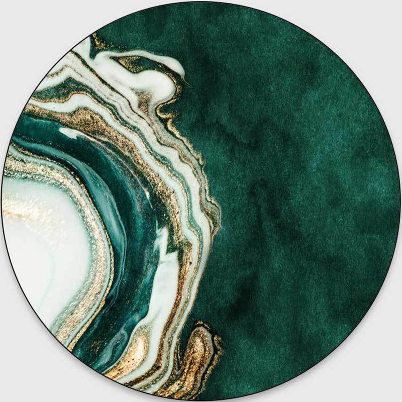 Glam Mid-Century Area Rug Multi Color Marble Look Carpet Pet Friendly Stain Resistant Non-Slip Backing Rug for Living Room Green-White Clearhalo 'Area Rug' 'Rug' 2121720