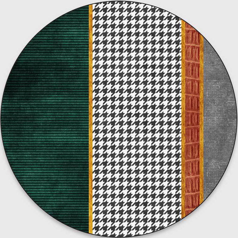 Glam Mid-Century Area Rug Multi Color Marble Look Carpet Pet Friendly Stain Resistant Non-Slip Backing Rug for Living Room Green-Red Clearhalo 'Area Rug' 'Rug' 2121723