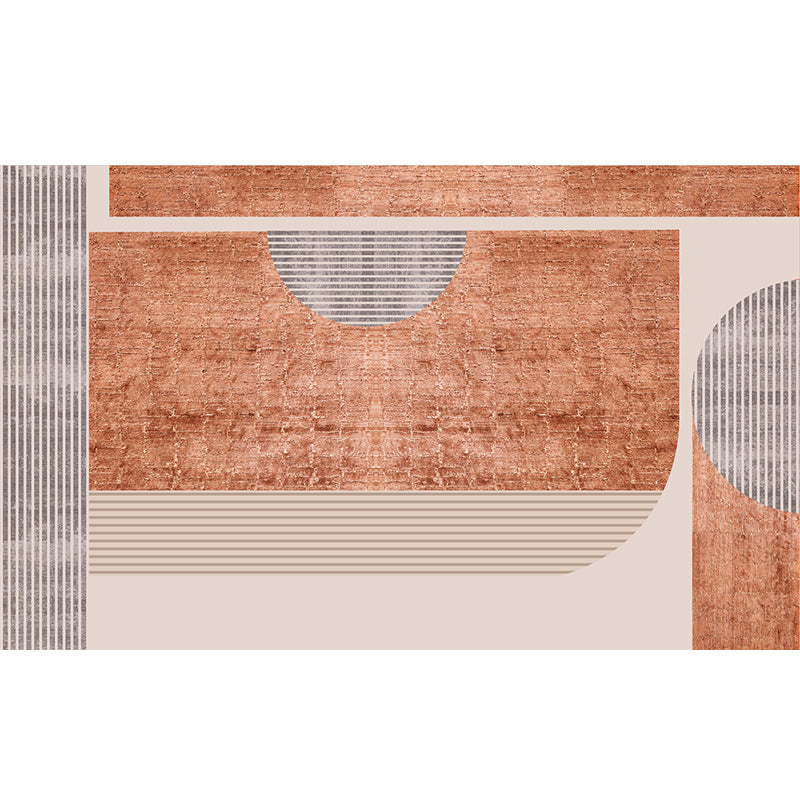 Nordic Colorblock Pattern Rug Multi-Color Synthetics Rug Washable Pet Friendly Anti-Slip Backing Carpet for Girls Room Clearhalo 'Area Rug' 'Rug' 2121823