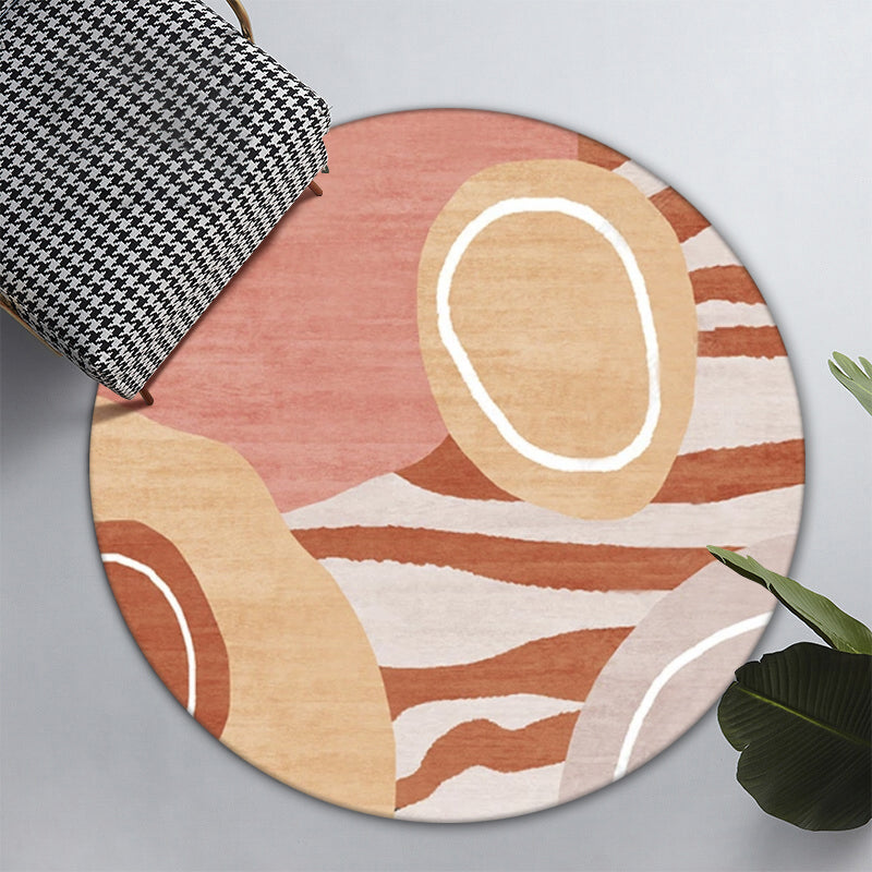 Mid Century Color-Blocking Rug Multi Colored Synthetics Rug Non-Slip Backing Machine Wash Pet Friendly Carpet for Home Decor Clearhalo 'Area Rug' 'Rug' 2122002