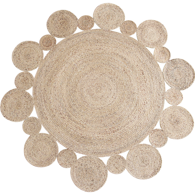 Casual Plain Rug Multi-Color Cabin Carpet Reed Fiber Hand-Weaving Non-Slip Rug for Hotel Wood Clearhalo 'Area Rug' 'Rug' 2140702