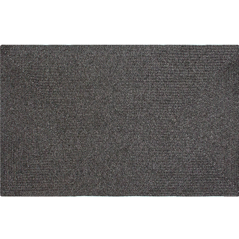 Multicolor Country Rug Polypropylene Plain Area Carpet Pet Friendly Anti-Slip Backing Washable Rug for Guest Room Dark Gray Clearhalo 'Area Rug' 'Rug' 2140781