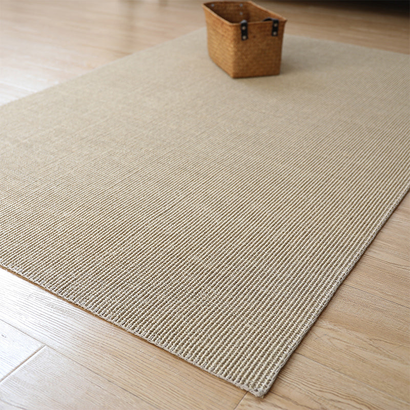 Antique Brown Rustic Rug Sisal Plain Carpet Anti-Slip Stain Resistant Machine Washable Rug for Living Room Brown Clearhalo 'Area Rug' 'Rug' 2140925