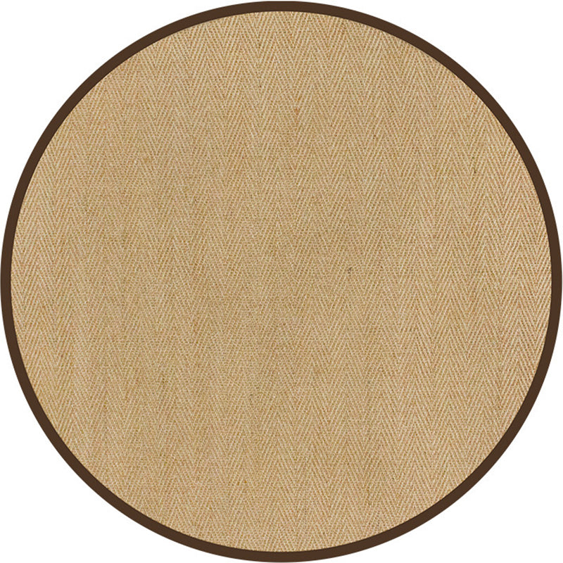 Japanese Style Rustic Rug Multi Colored Plain Carpet Washable Stain Resistant Non-Slip Backing Rug for Bedroom Brown-Khaki Clearhalo 'Area Rug' 'Rug' 2140985