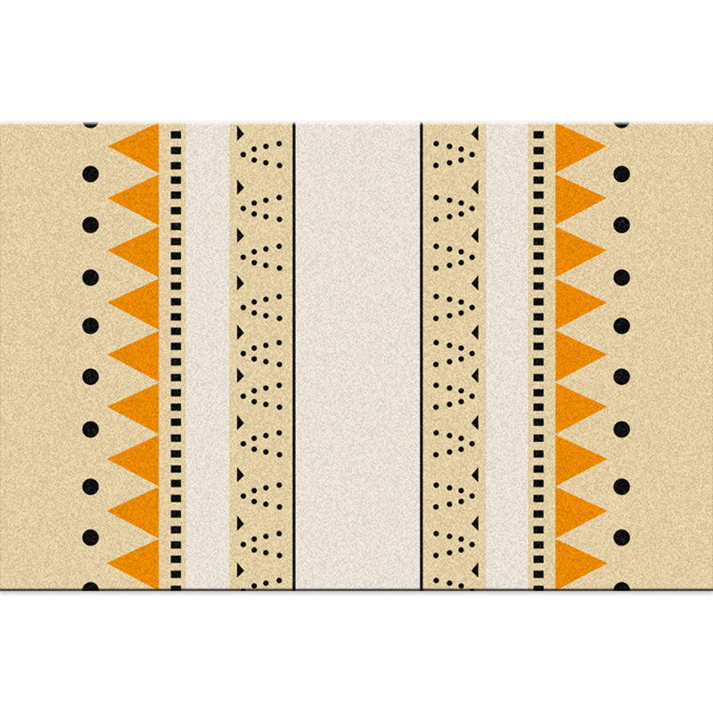Bohemian Living Room Rug Multi Color Geometric Rug Polypropylene Stain Resistant Non-Slip Backing Washable Area Carpet Yellow-Black Clearhalo 'Area Rug' 'Bohemian' 'Rugs' Rug' 2141424