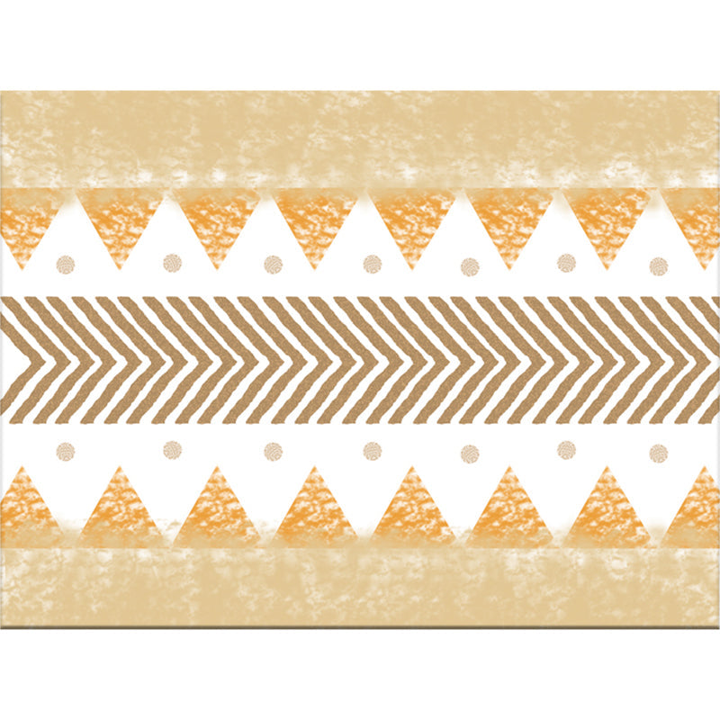 Chic Geometric Pattern Rug Multi Colored Boho Rug Synthetics Washable Non-Slip Stain Resistant Rug for Living Room Yellow-Red Clearhalo 'Area Rug' 'Bohemian' 'Rugs' Rug' 2141440