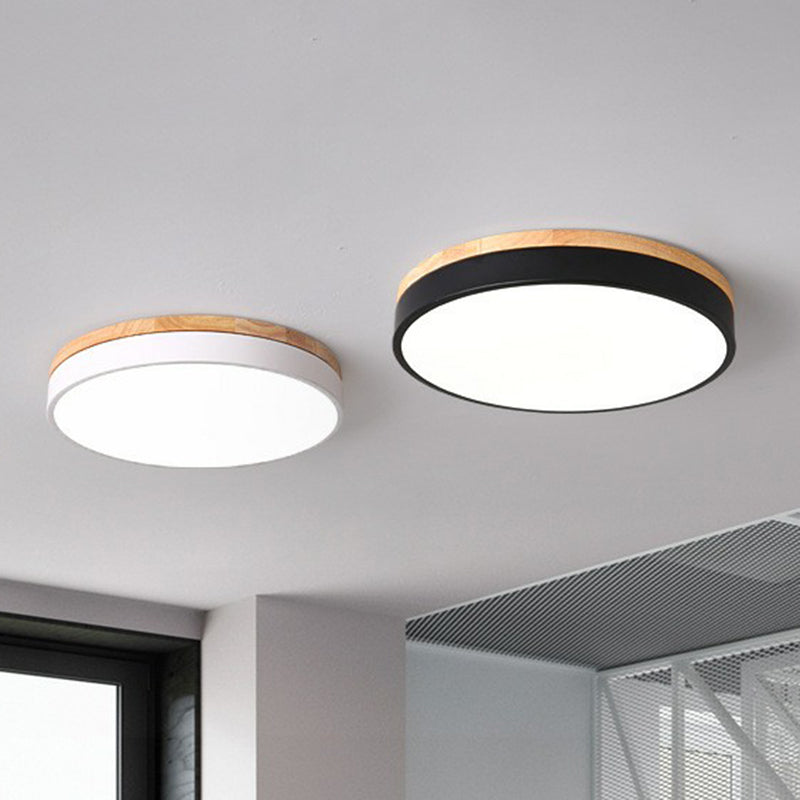 Circle Shaped Bedroom Flush Mount Lighting Acrylic Simplistic LED Flush Mount Fixture Clearhalo 'Ceiling Lights' 'Close To Ceiling Lights' 'Close to ceiling' 'Flush mount' Lighting' 2162217