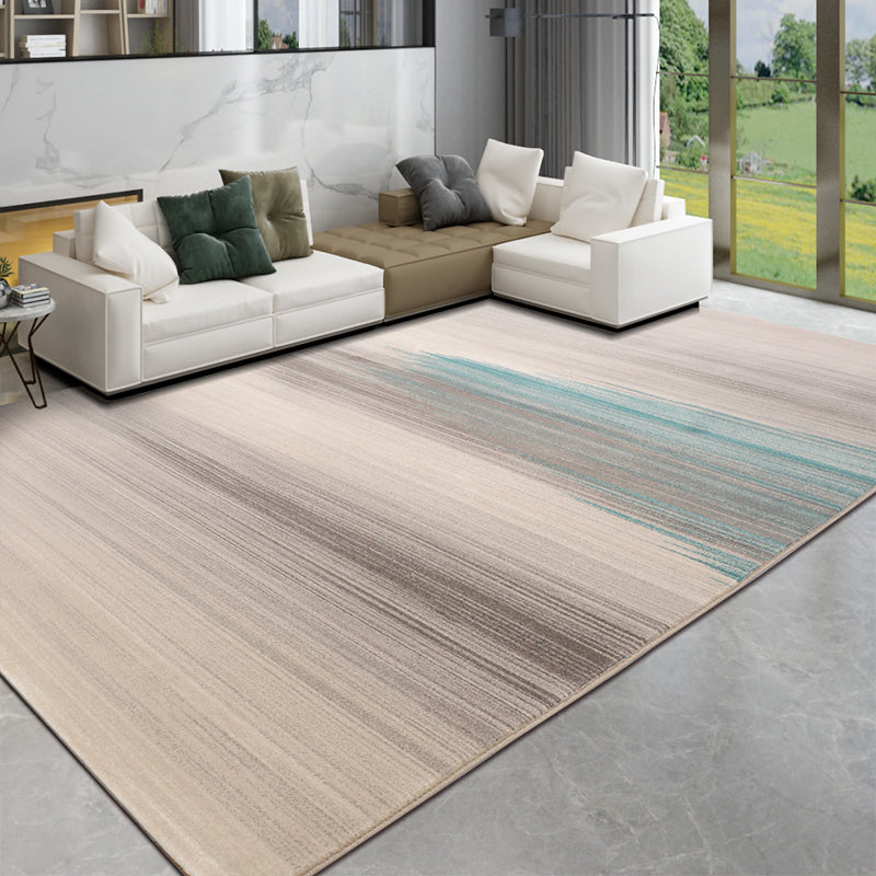 Industrial Line Art Print Rug Multi Colored Polypropylene Carpet Machine Washable Non-Slip Pet Friendly Rug for Sitting Room Lake Green Clearhalo 'Area Rug' 'Rug' 2170690