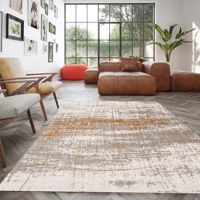 Minimalist Multicolor Cement Print Rug Polypropylene Industrial Carpet Anti-Slip Machine Washable Stain Resistant Rug for Sitting Room Brown Clearhalo 'Area Rug' 'Rug' 2170818