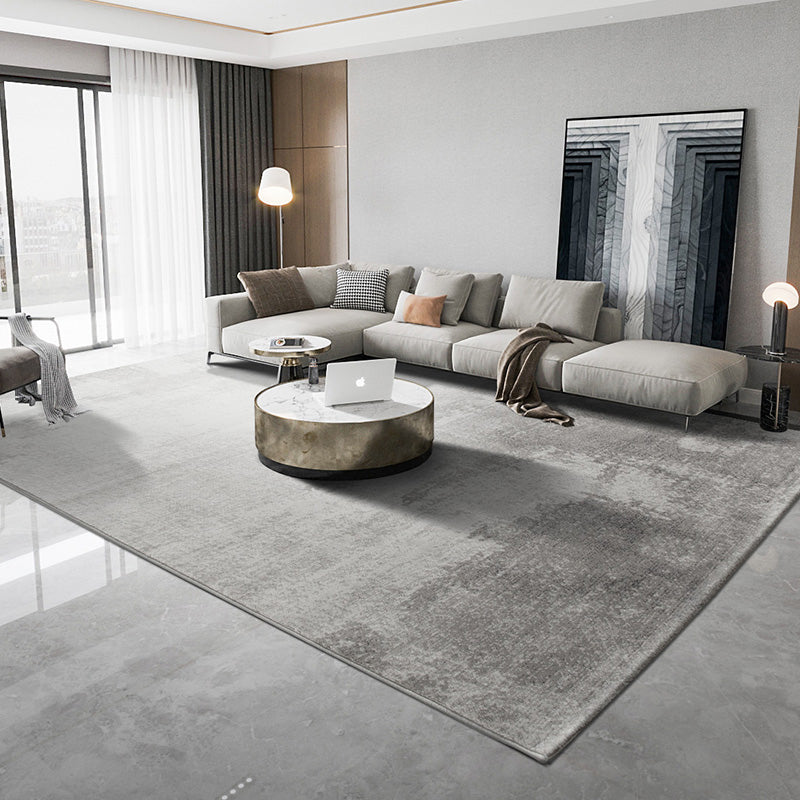 Industrial Lounge Area Rug Multi-Color Abstract Rug Polyester Machine Washable Non-Slip Backing Pet Friendly Rug Light Gray Clearhalo 'Area Rug' 'Rug' 2170827