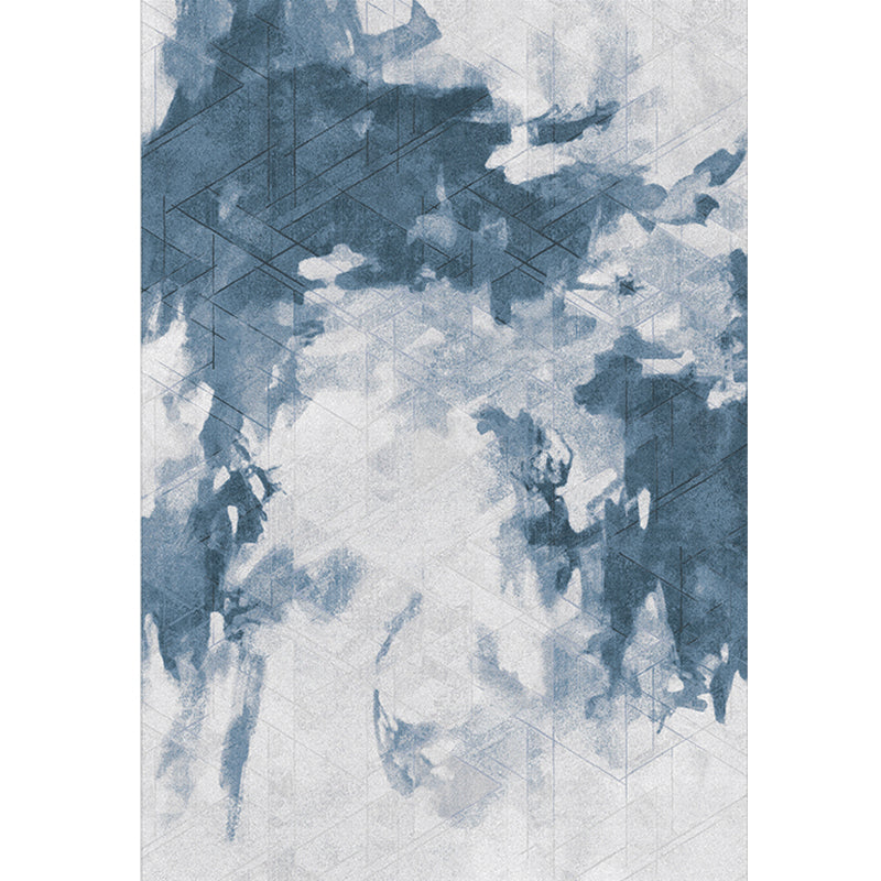 Cyberpunk Home Rug Multicolor Ageing Look Rug Polypropylene Anti-Slip Stain Resistant Washable Area Rug Blue Clearhalo 'Area Rug' 'Rug' 2170874