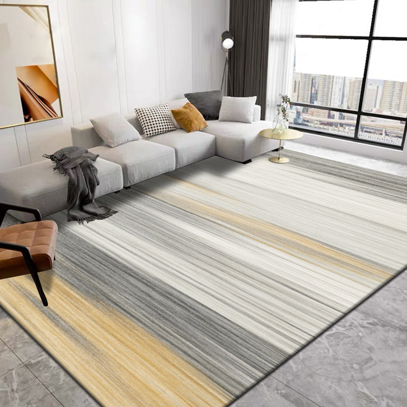 Simplicity Multicolor Ombre Rug Polyester Industrial Carpet Non-Slip Backing Pet Friendly Stain Resistant Rug for Guest Room Yellow Clearhalo 'Area Rug' 'Rug' 2170877
