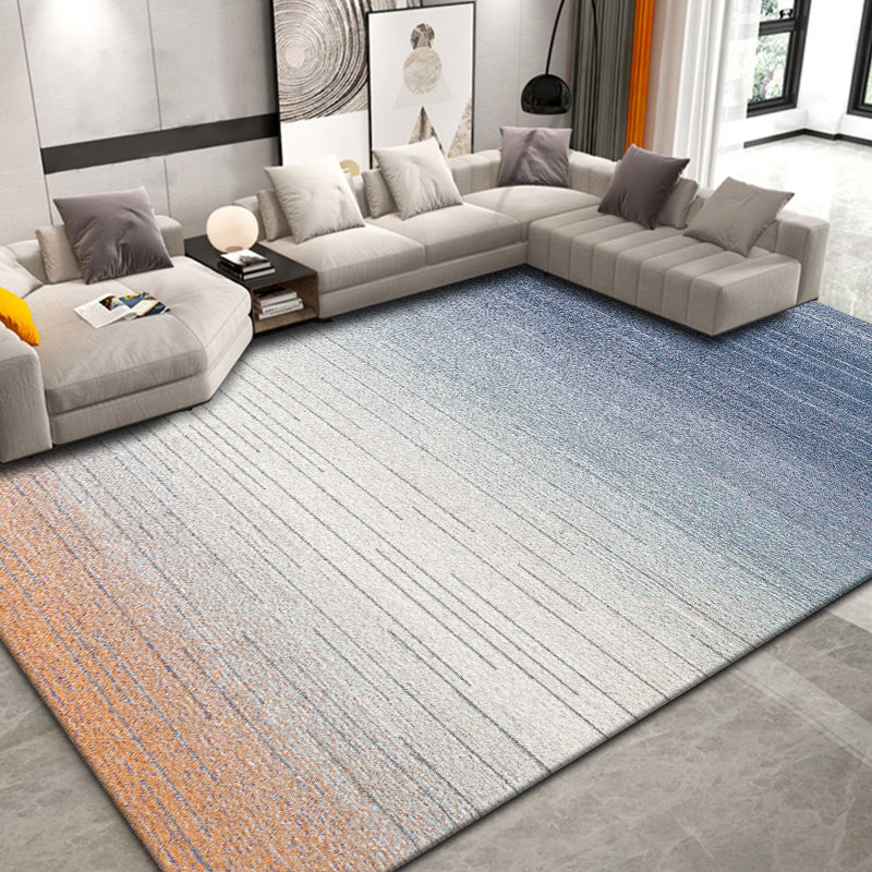 Simplicity Multicolor Ombre Rug Polyester Industrial Carpet Non-Slip Backing Pet Friendly Stain Resistant Rug for Guest Room Yellow-Red Clearhalo 'Area Rug' 'Rug' 2170885