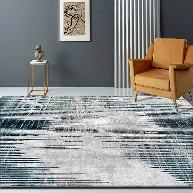 Olden Faded Wall Look Rug Multi-Colored Cyberpunk Carpet Polypropylene Non-Slip Stain Resistant Machine Washable Rug for Hall Gray-Green Clearhalo 'Area Rug' 'Rug' 2171000